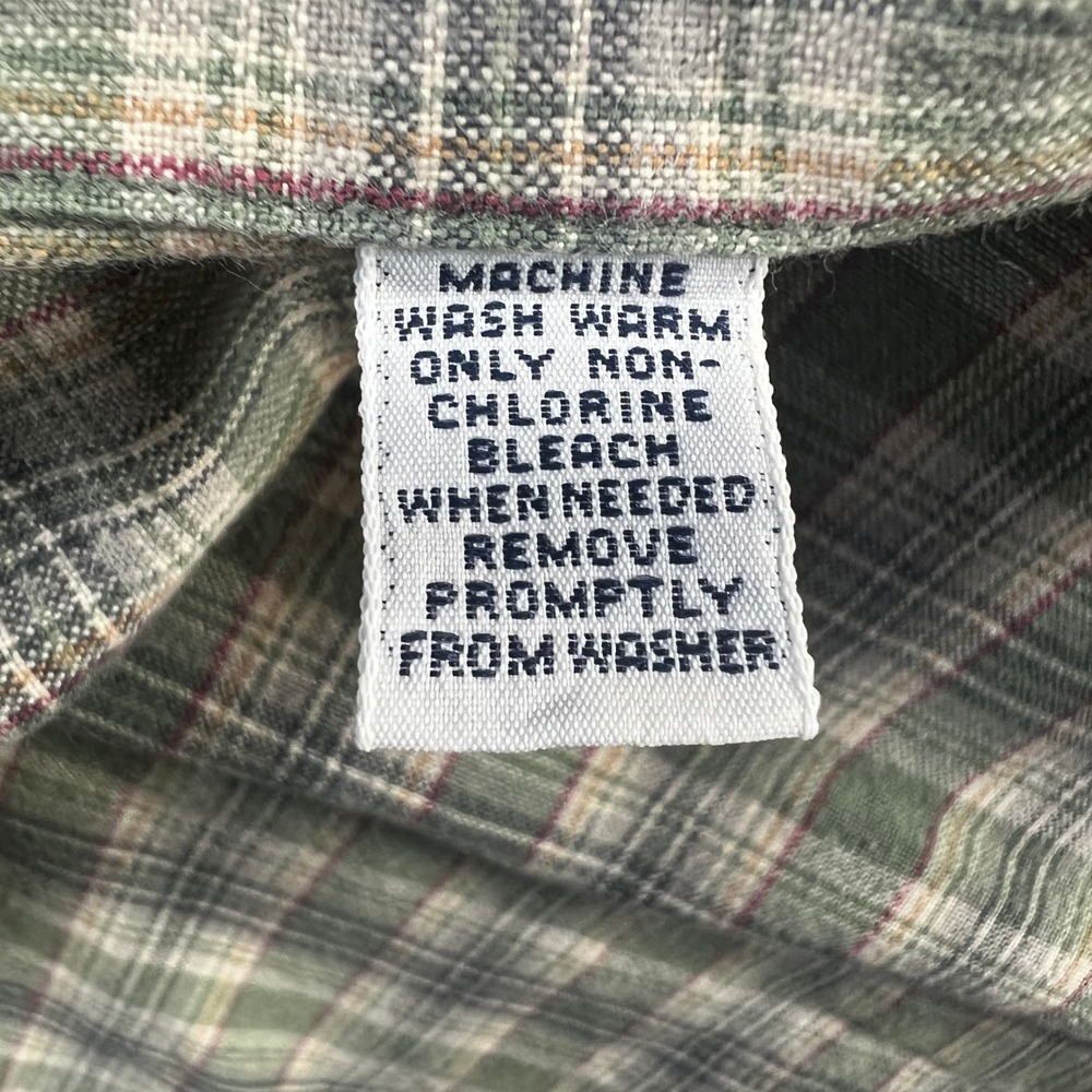 VTG Polo Ralph Lauren Blake Shirt Mens XL Green Plaid Button Down Long Sleeve - Picture 9 of 13